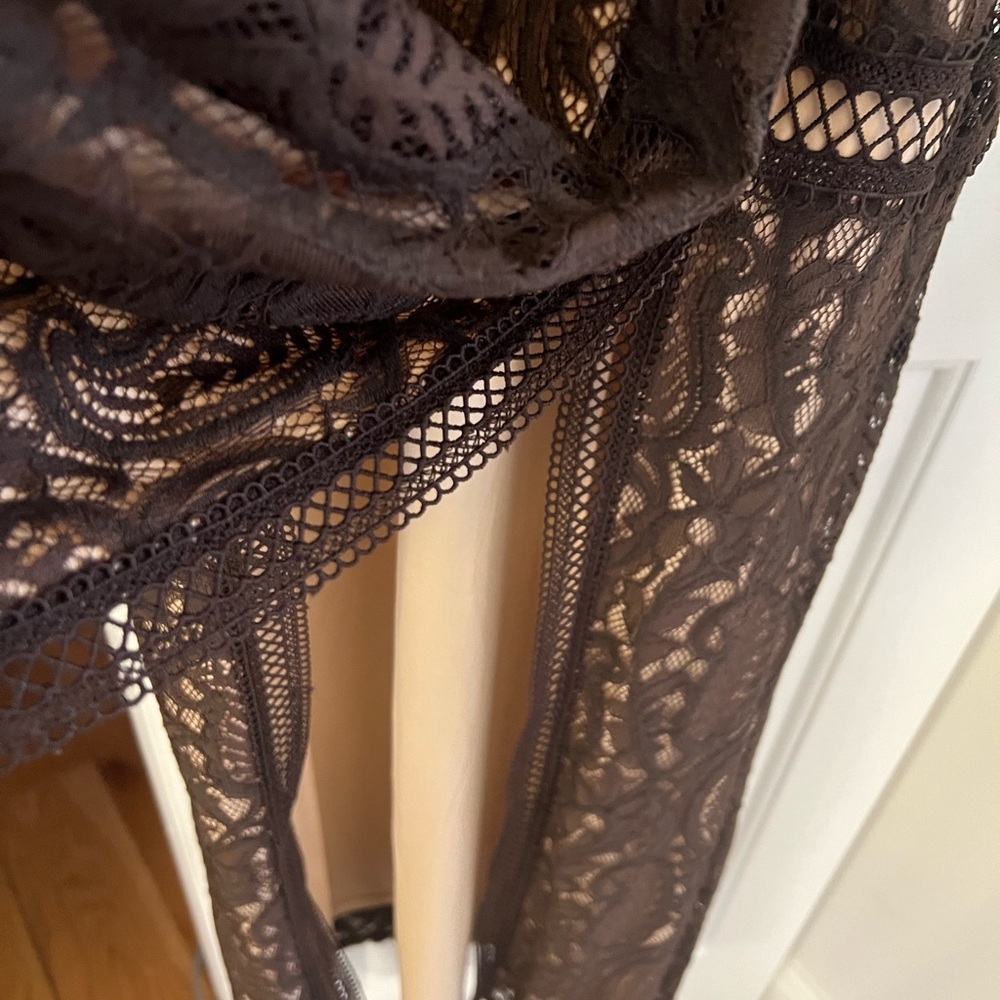 Guess Brown Lace Dress SzM - Picture 9 of 16